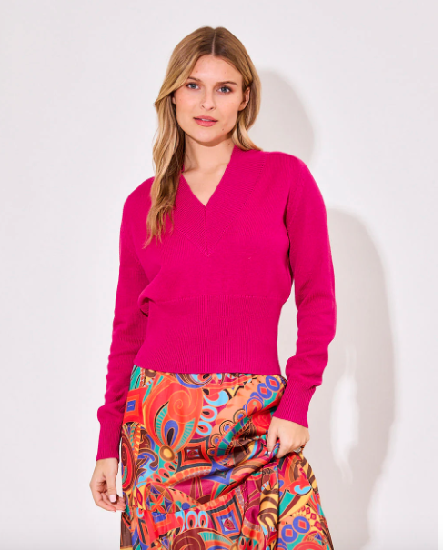 Alden Adair Aspen Sweater Magenta