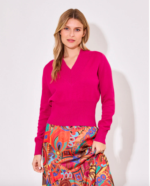 Alden Adair Aspen Sweater Magenta