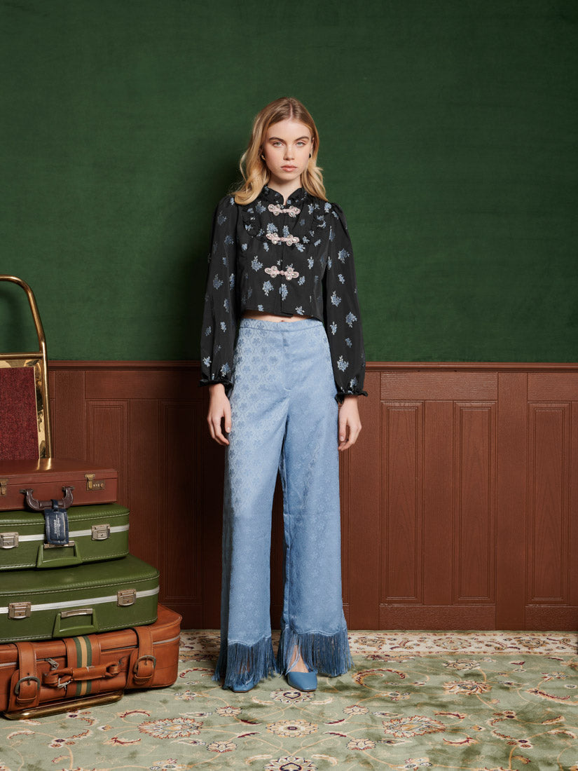 Sister Jane Miroir Fringe Trousers