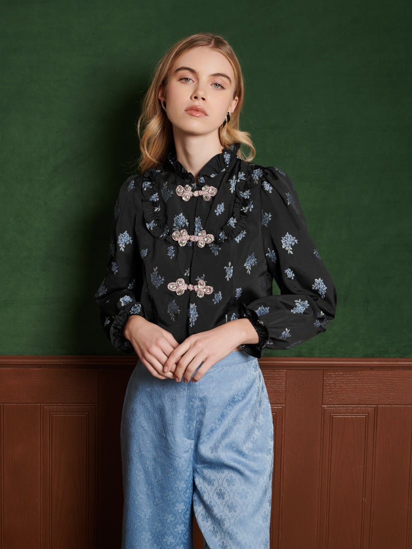 Sister Jane Onyx Floral Top