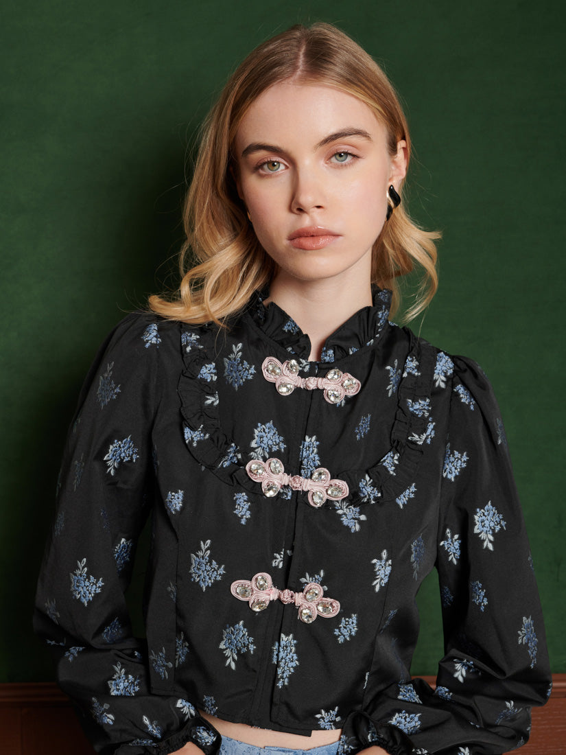 Sister Jane Onyx Floral Top