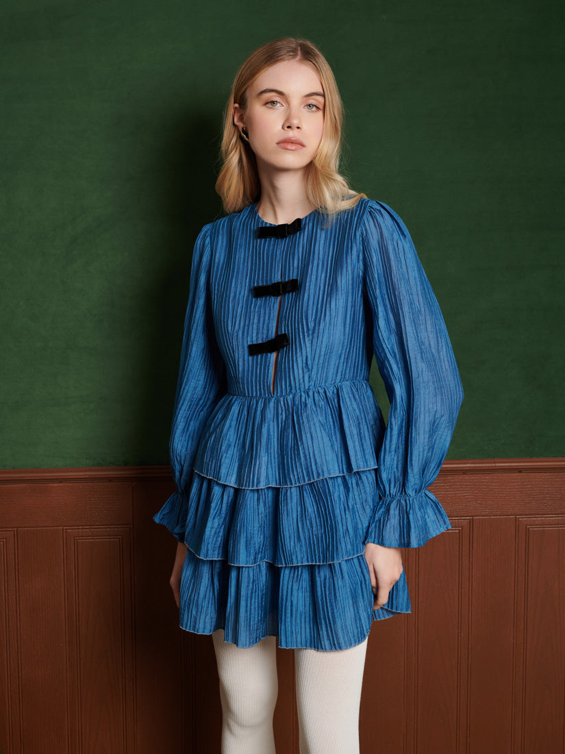 Sister Jane Viola Bow Mini Dress