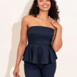 Alden Adair Melissa Top in Tartan