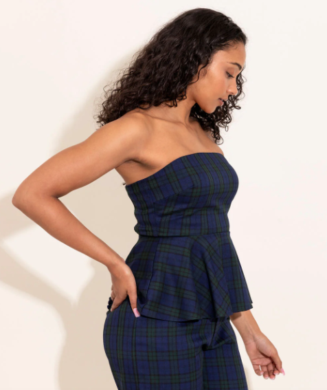Alden Adair Melissa Top in Tartan