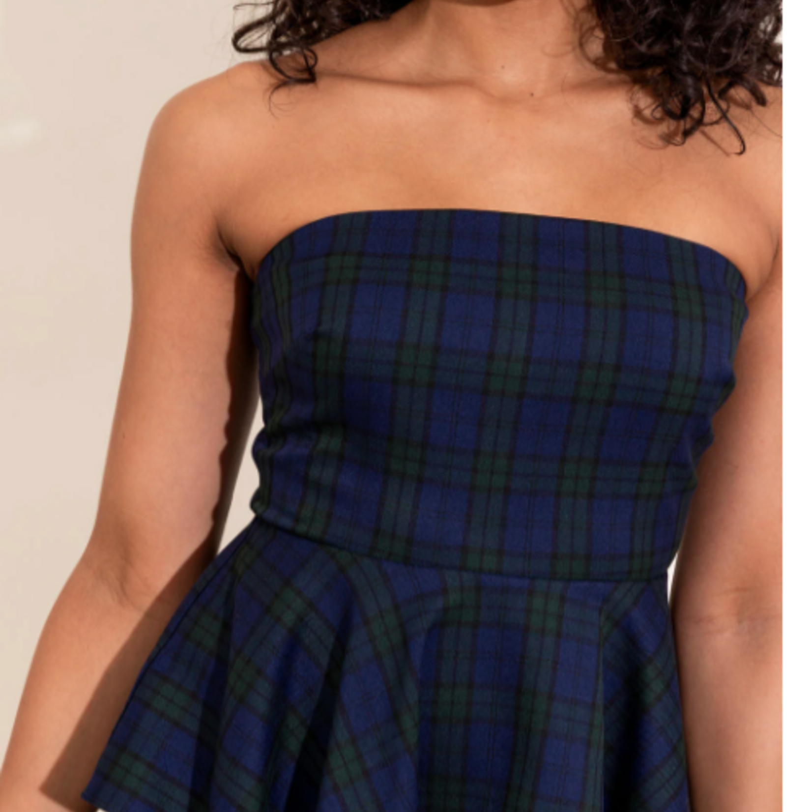 Alden Adair Melissa Top in Tartan