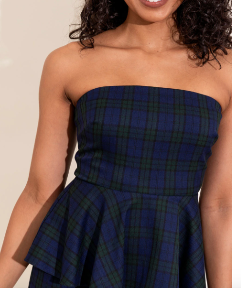 Alden Adair Melissa Top in Tartan