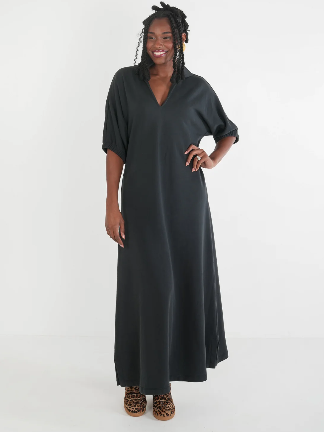 Emily McCarthy Poppy Maxi - Black French Terry
