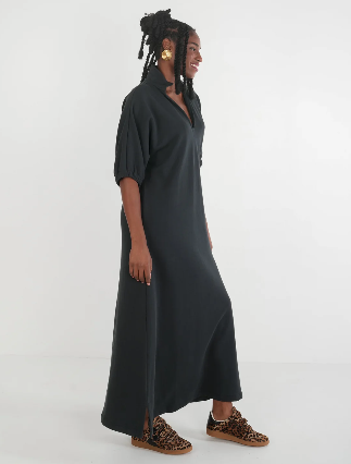 Emily McCarthy Poppy Maxi - Black French Terry
