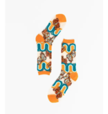 '70s Rainbow Butterfly Sheer Mid High Sock