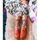 Feeling Foxy Sheer Crew Sock