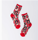 Cameo Rose Sheer Crew Sock