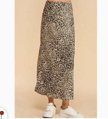 TCEC Animal Print Full Length Skirt