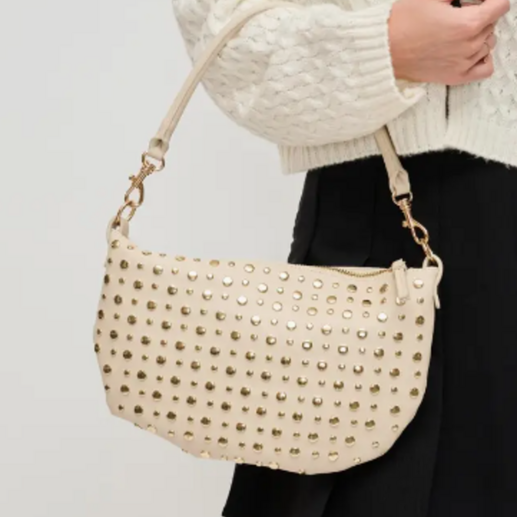 Jordan Studded Shoulder Bag - Crossbody