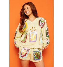 Queen of Sparkles Green Multi Seed Sweatshirt