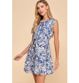 Belted Button Up Tank Dress