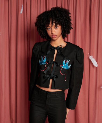 Sister Jane Turtle Dove Bow Jacket