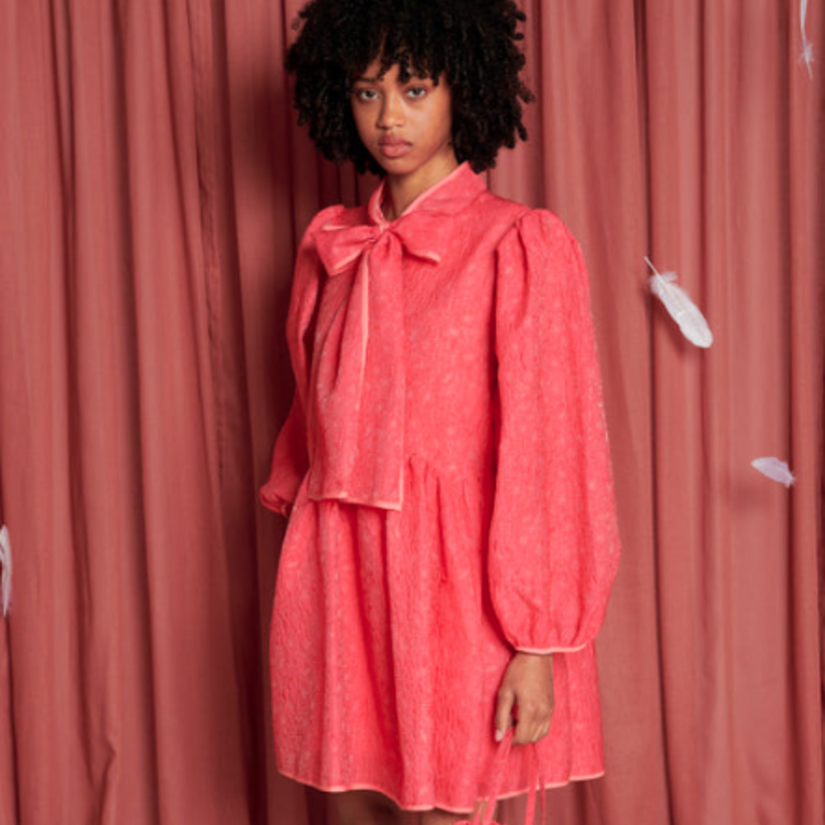 Sister Jane Parakeet Bow Mini Dress