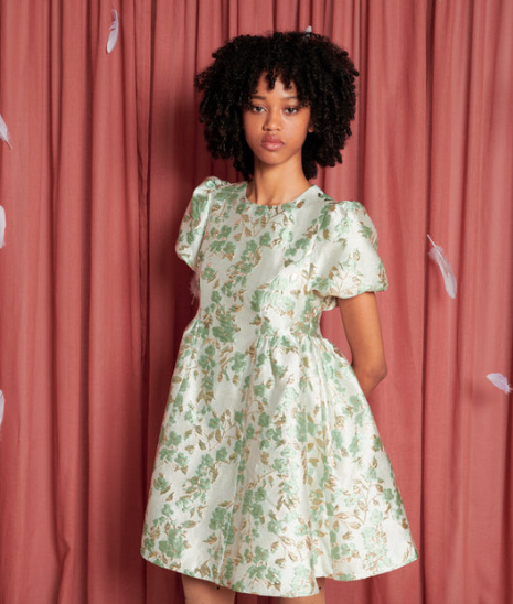 Sister Jane Eider Jacquard Mini Dress