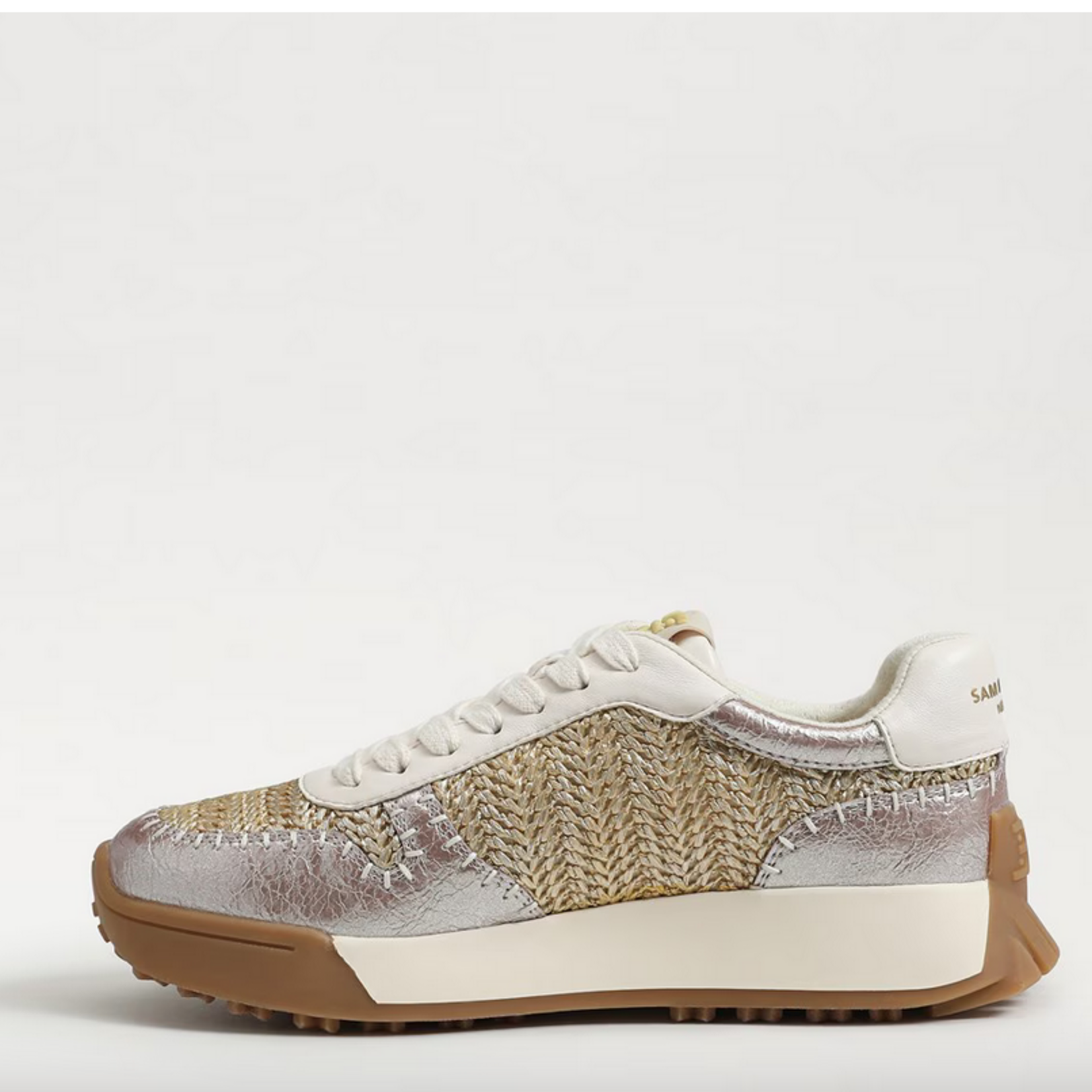 Sam Edelman Langley Woven Natural and Gold