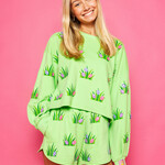 Queen of Sparkles Lime Green Easter Egg In Grass Sweatshirt