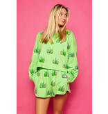 Queen of Sparkles Lime Green Easter Egg In Grass Sweatshirt