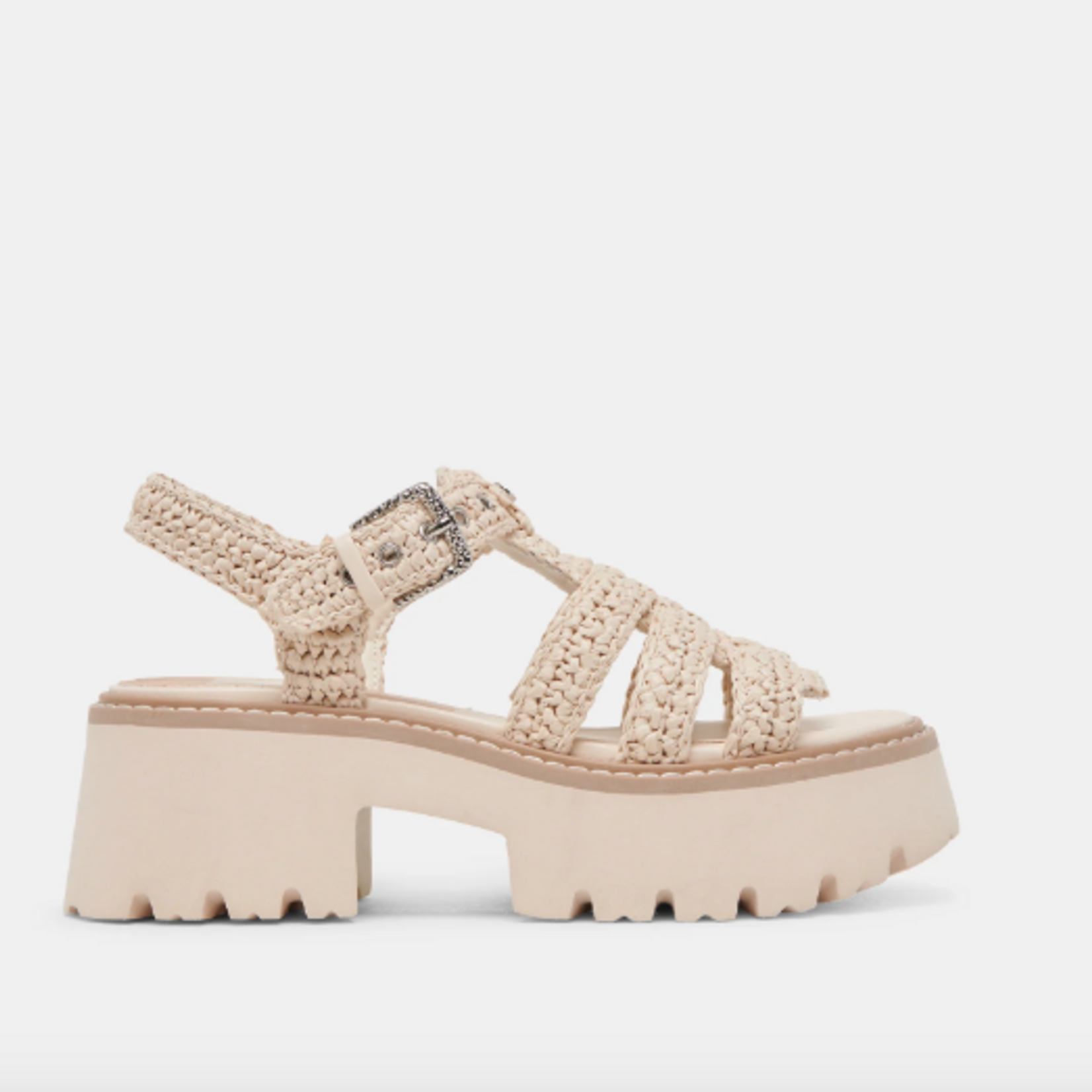 Dolce Vita Latice Sandals Oatmeal Knit