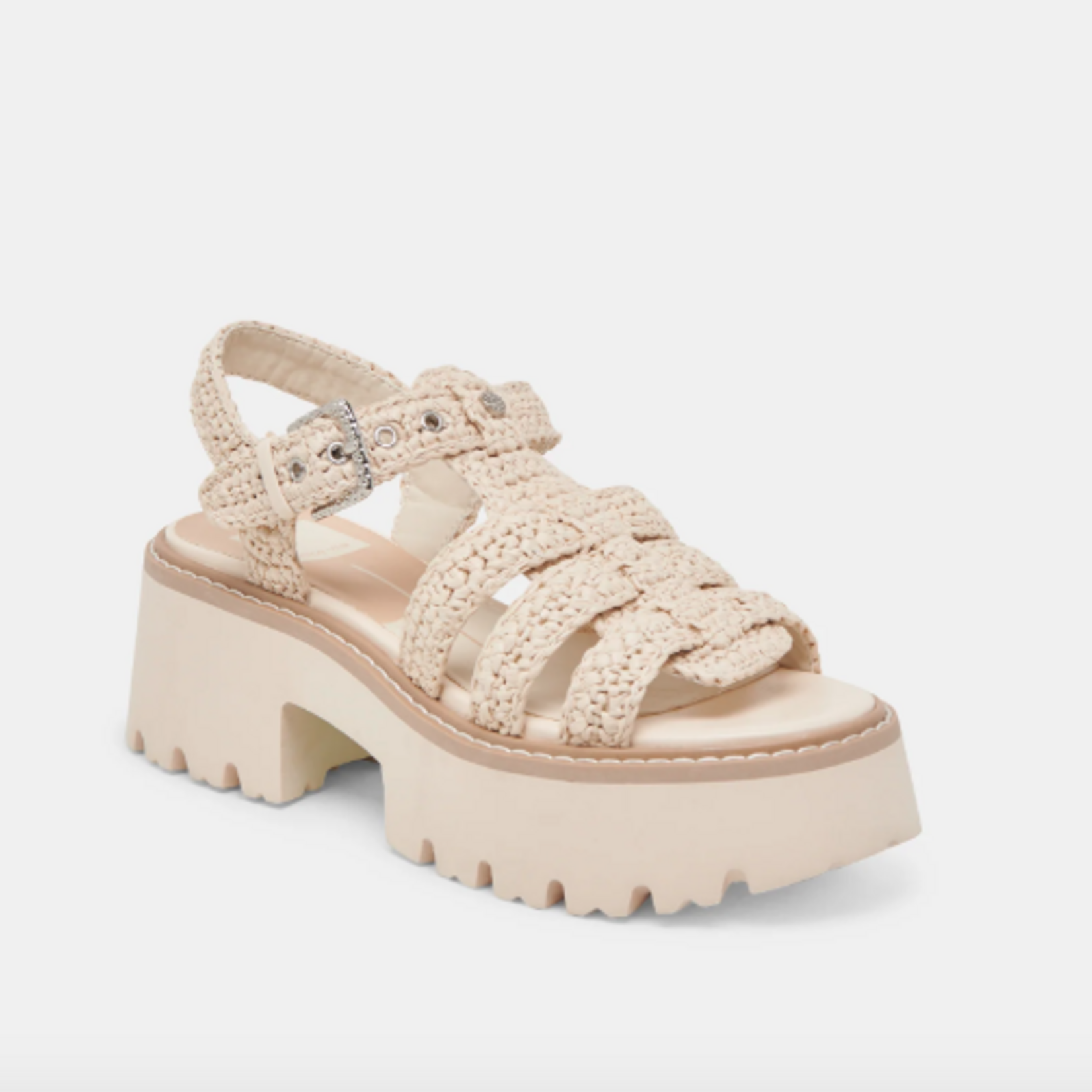 Dolce Vita Latice Sandals Oatmeal Knit