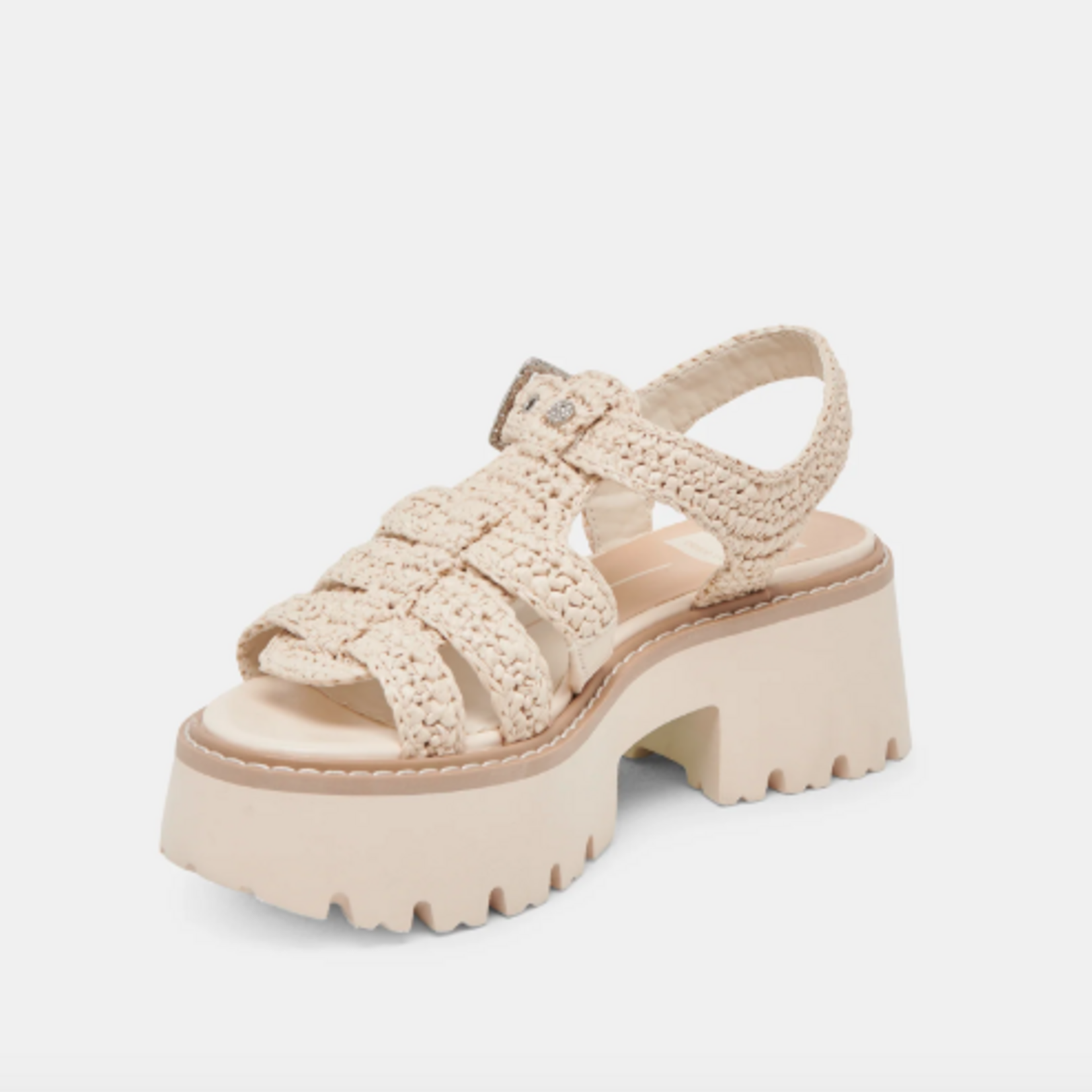Dolce Vita Latice Sandals Oatmeal Knit
