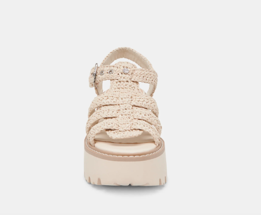 Dolce Vita Latice Sandals Oatmeal Knit