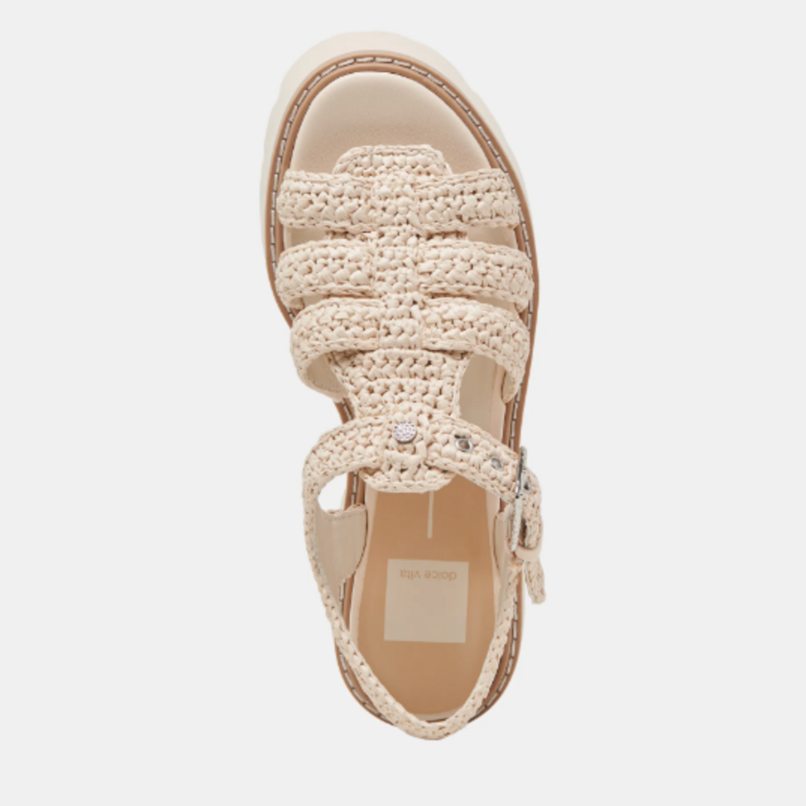 Dolce Vita Latice Sandals Oatmeal Knit