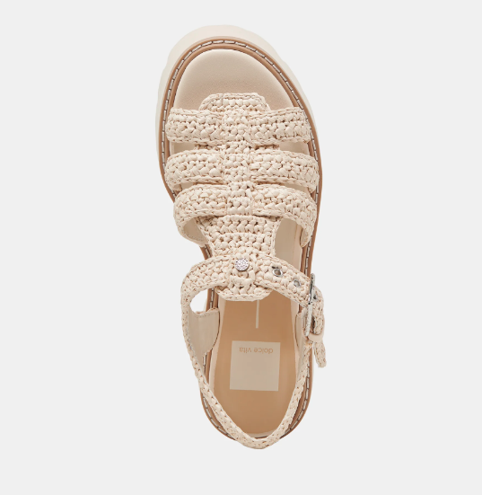 Dolce Vita Latice Sandals Oatmeal Knit