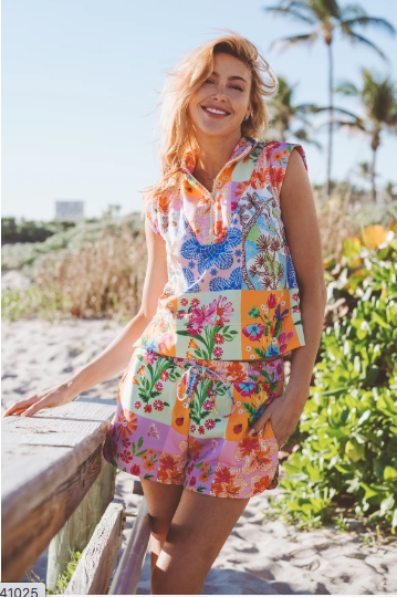Alden Adair Madeline Short Floral Sketch