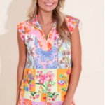 Alden Adair Clara Top Floral Sketch