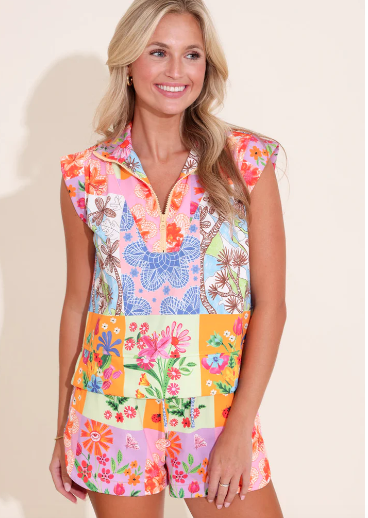 Alden Adair Clara Top Floral Sketch
