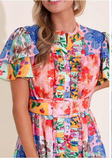 Alden Adair Heather Dress Floral Sketch