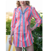 Emily McCarthy Felicity Dress - Geo Stripe
