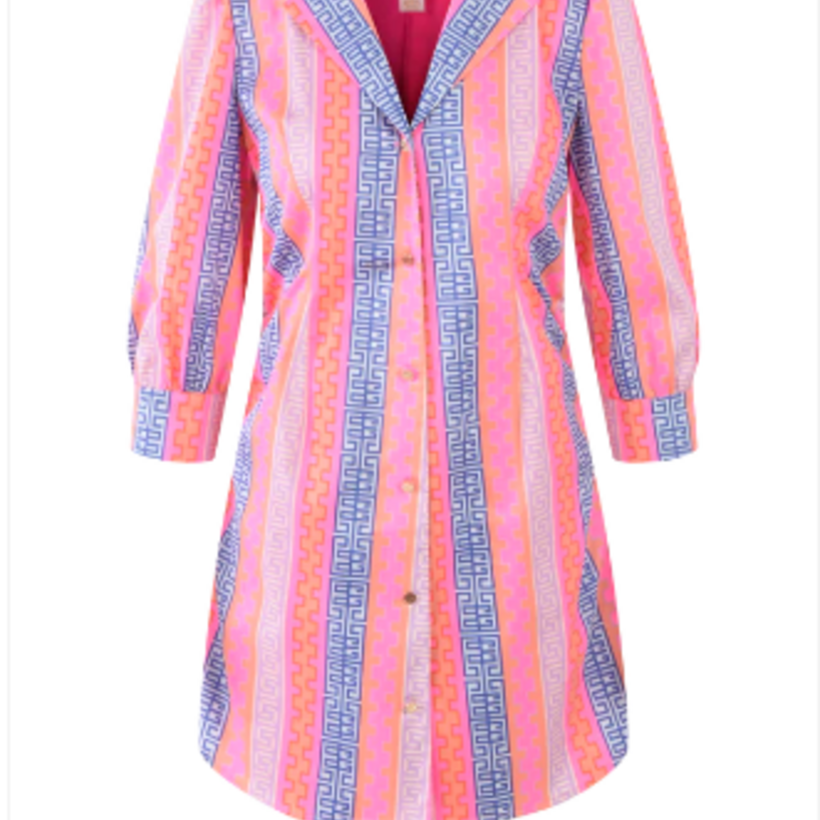 Emily McCarthy Felicity Dress - Geo Stripe