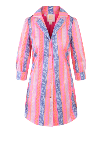 Emily McCarthy Felicity Dress - Geo Stripe