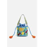 Lush Fruits Beaded Bucket Bag
