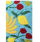 Lush Fruits Beaded Bucket Bag