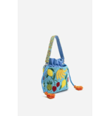 Lush Fruits Beaded Bucket Bag