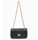Urban Expressions Fiona Woven Crossbody Black