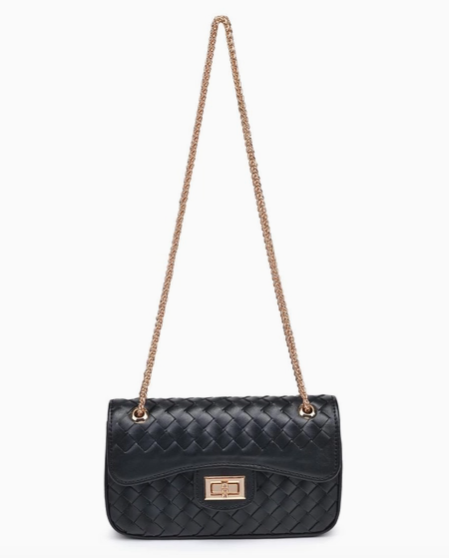 Urban Expressions Fiona Woven Crossbody Black
