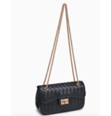 Urban Expressions Fiona Woven Crossbody Black