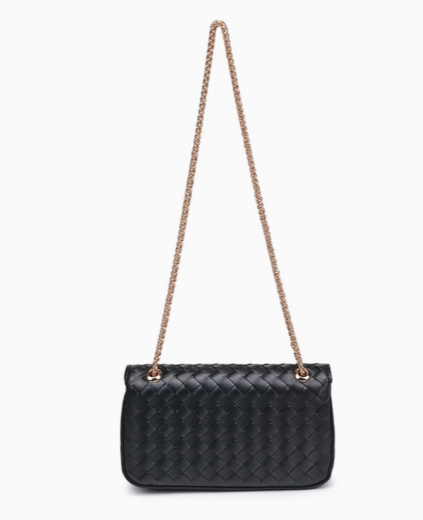 Urban Expressions Fiona Woven Crossbody Black