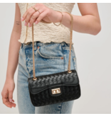 Urban Expressions Fiona Woven Crossbody Black
