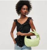 Lizbeth Woven Knot Clutch Pistachio