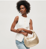Urban Expressions Wendy Woven Shoulder Bag Gold