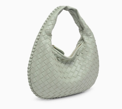 Urban Expressions Wendy Woven Shoulder Bag Sage