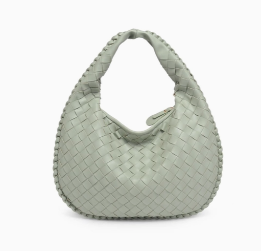 Urban Expressions Wendy Woven Shoulder Bag Sage